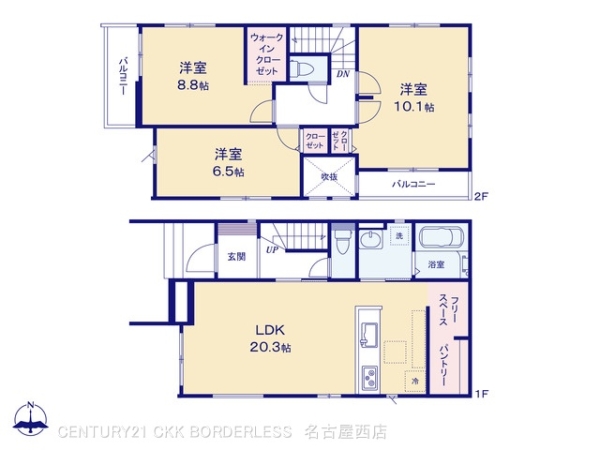 名古屋市中川区中須町字辻ノ上の新築一戸建