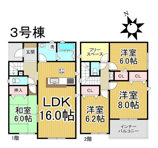 愛西市大井町第2期　3号棟