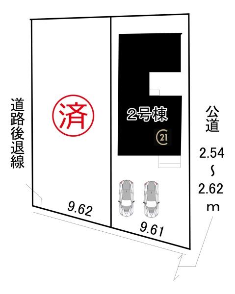 愛西市第1西條町　全2棟2号棟平屋