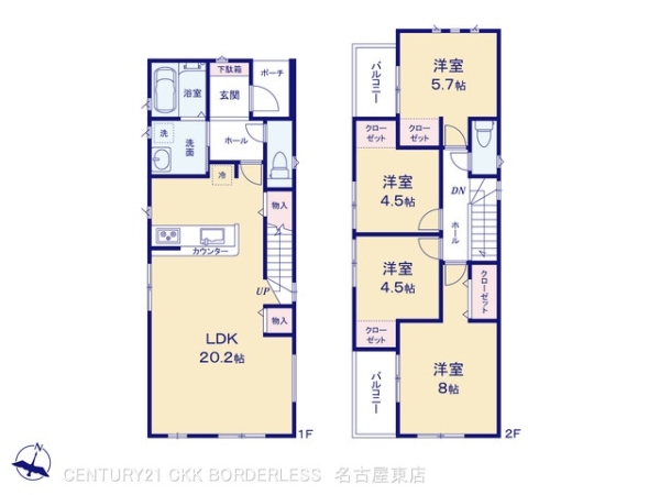 春日井市林島町４丁目の新築一戸建