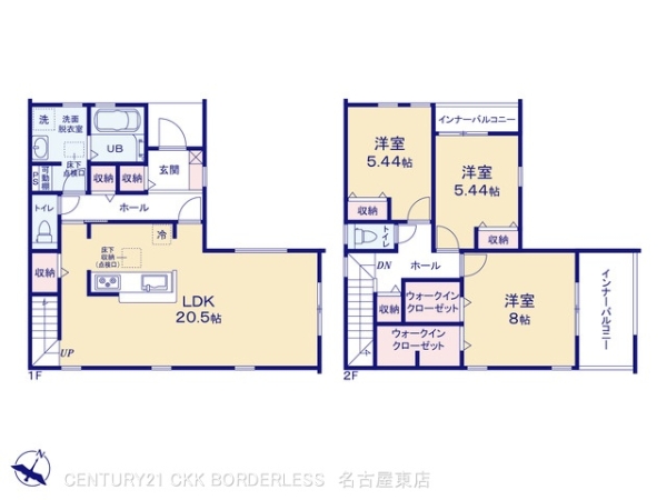 名古屋市守山区大字上志段味字東谷の新築一戸建
