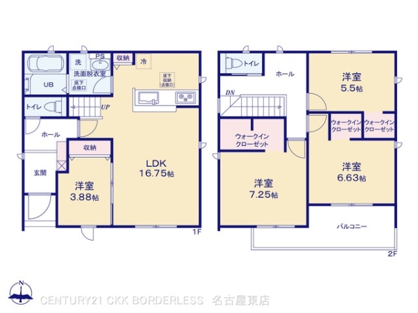 名古屋市北区楠３丁目の新築一戸建