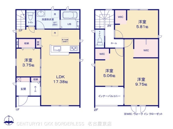 北名古屋市熊之庄六の坪の新築一戸建
