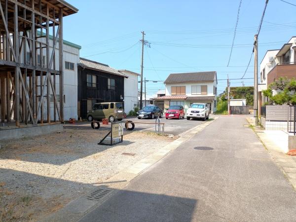 西尾市吉良町吉田亥改の土地(前面道路含む現地写真)