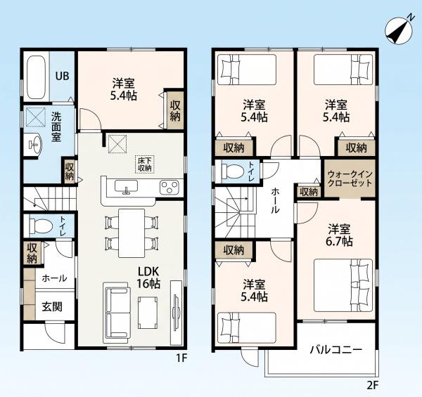 西尾第79羽塚町全2棟　1号棟