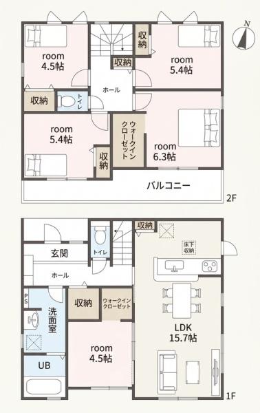 西尾第83家武町全2棟　2号棟