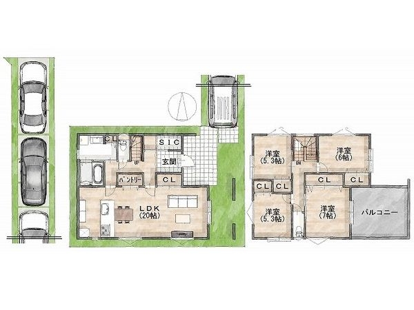 姫路市広畑区小松町３丁目　新築一戸建て　２号地