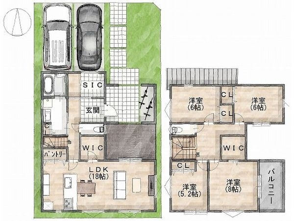 姫路市広畑区小松町３丁目　新築一戸建て　１号地