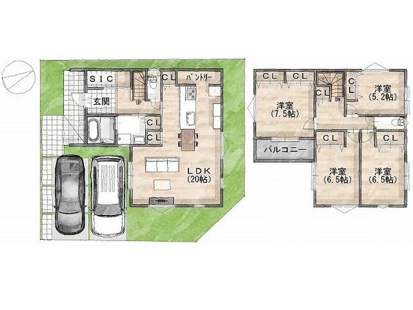 加古川市別府町新野辺北町１丁目　建築条件付き土地　４号地