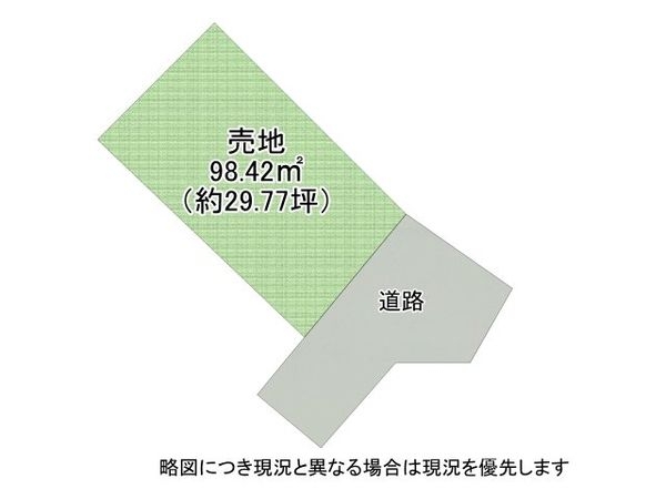 姫路市的形町的形　建築条件無し土地