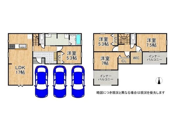 姫路市勝原区山戸　新築一戸建て　4期　１号棟