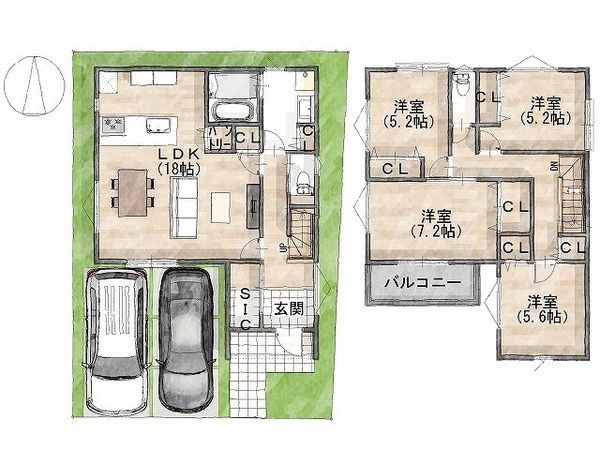 東大阪市若江南町１丁目　建築条件付き土地　２号地