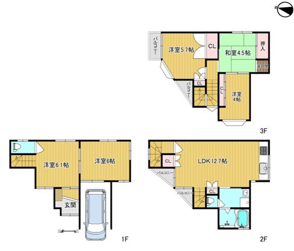 大阪市生野区勝山北５丁目の中古一戸建て