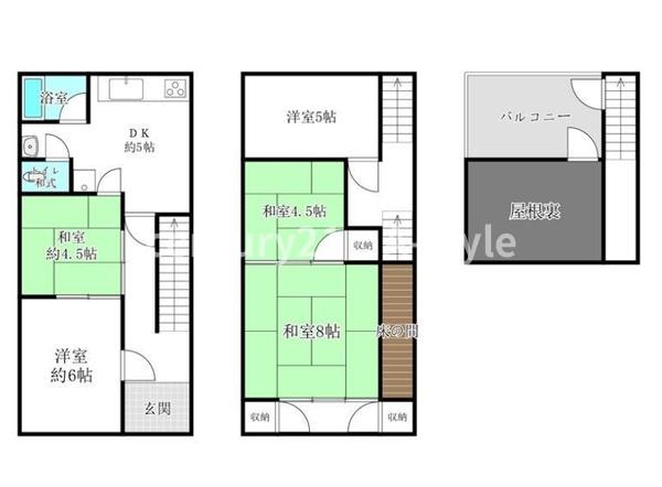 大阪市阿倍野区晴明通の中古一戸建て