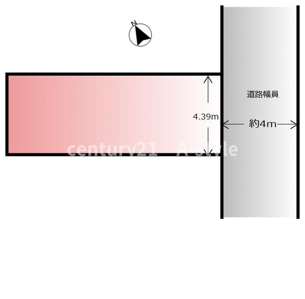 大阪市住之江区粉浜西2丁目の土地(間取り)