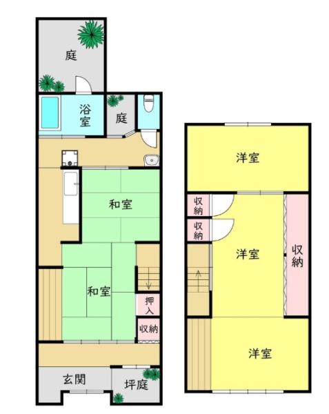 大阪市西成区玉出西２丁目の中古テラスハウス