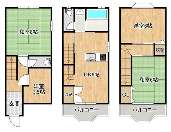 大阪市生野区生野東２丁目の中古一戸建