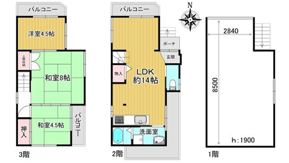 大阪市西成区北津守４丁目の中古一戸建