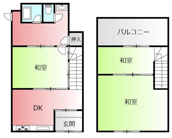 大阪市生野区生野西４丁目の中古テラスハウス