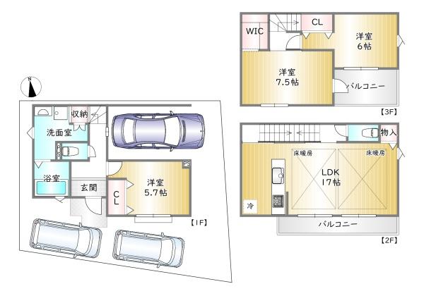 中京区西ノ京島ノ内町　1号地