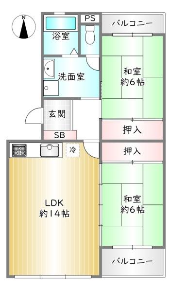 嵐山ロイヤルハイツ 第6号棟