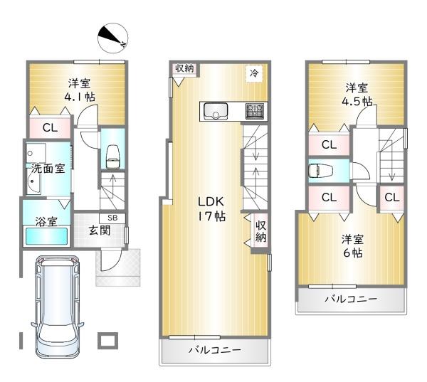 南区吉祥院西ノ庄西浦町 B棟
