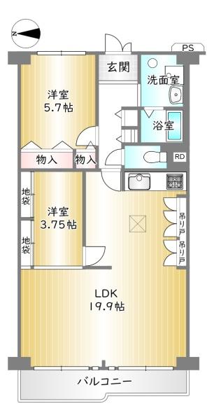 西ノ京スカイハイツA棟