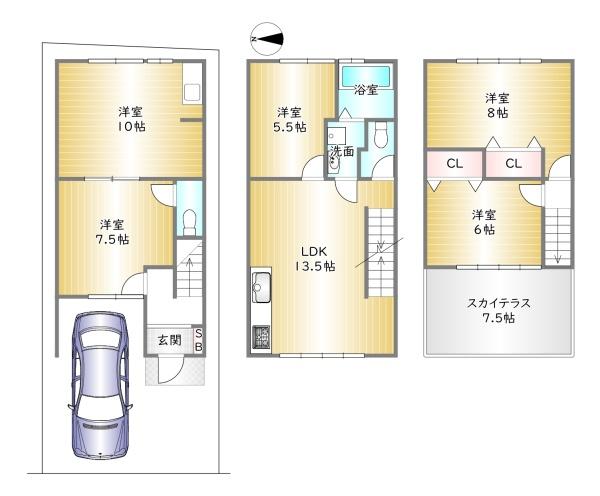 南区唐橋芦辺町