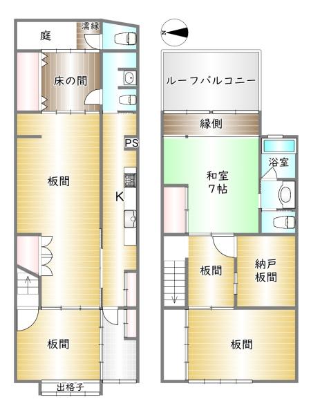 京都市下京区朱雀分木町の中古一戸建て