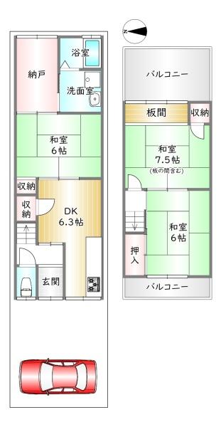 南区唐橋琵琶町