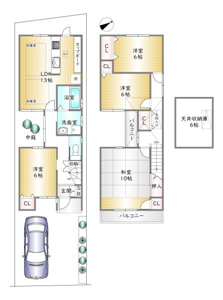 京都市右京区西京極佃田町の中古一戸建て