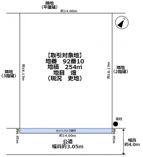 川越市石田　70坪超売地