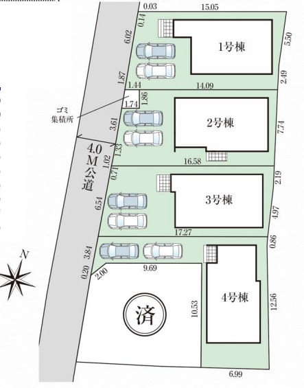 GRAFARE川越市今成13期　全5棟
