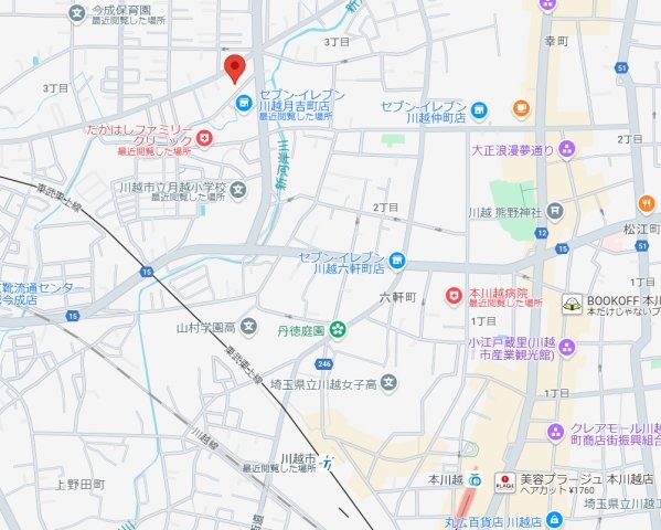 川越市月吉町　土地108坪　建物54坪