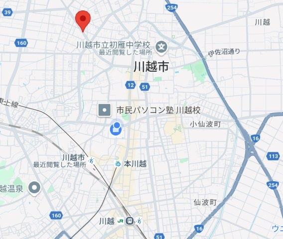 川越市石原町二丁目　売地　約20坪