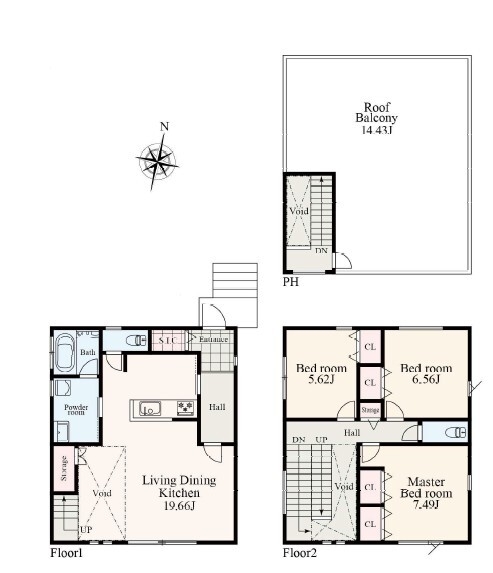 葉山町長柄 新築戸建(間取り)
