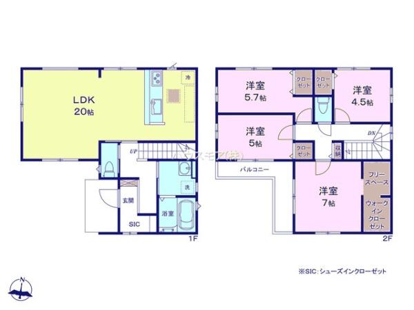 流山市大字流山　2号棟　新築戸建て