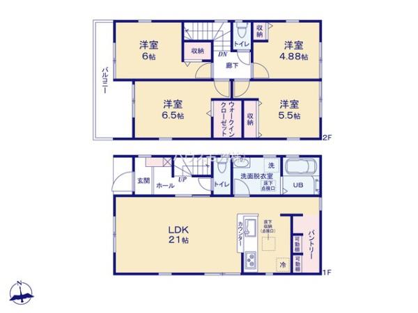 松戸市小金原2丁目　2号棟　新築戸建