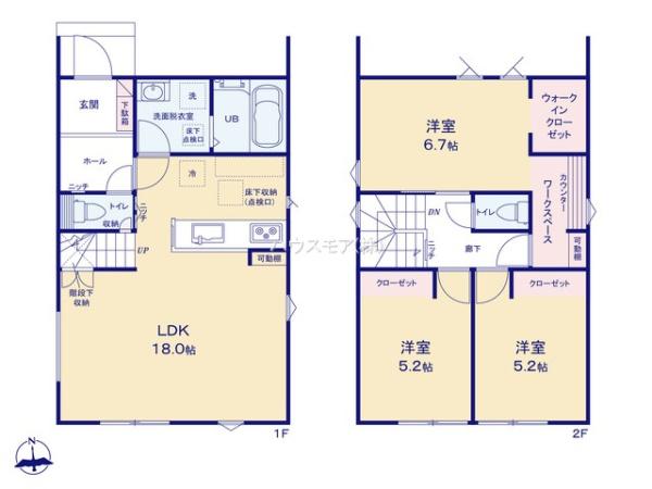 松戸市和名ケ谷　8号棟　新築戸建て