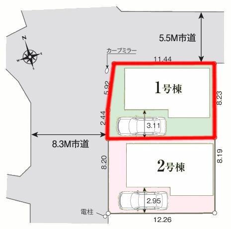 柏市花野井　1号棟　新築戸建て