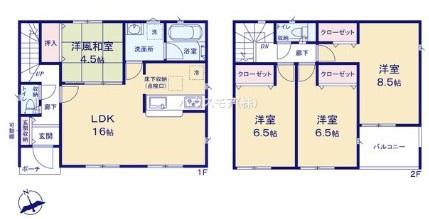 我孫子市中里　2号棟　新築戸建