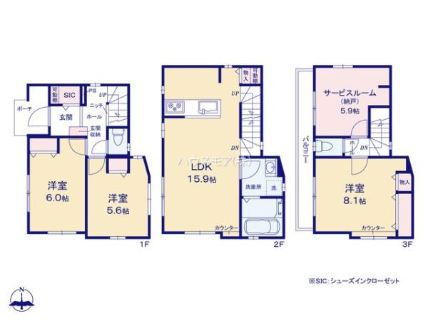 松戸市松戸　新築戸建て