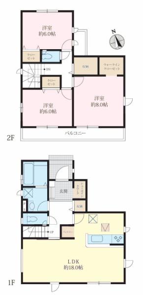 柏市花野井　3号棟　新築戸建て