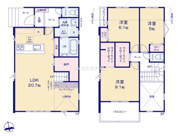 松戸市西馬橋3丁目　4号棟　新築戸建
