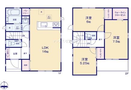 松戸市河原塚　1号棟　新築戸建