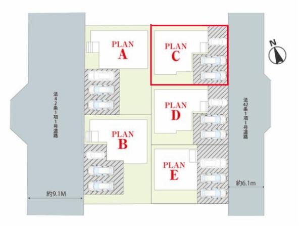 取手市西1丁目　C号棟　新築戸建て