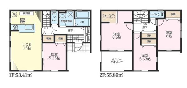 野田市木間ケ瀬　1号棟　新築戸建