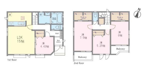 松戸市五香2丁目　39A号棟　新築戸建て