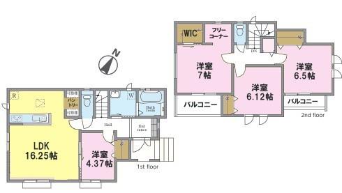 松戸市稔台1丁目　Ｂ号棟　新築戸建