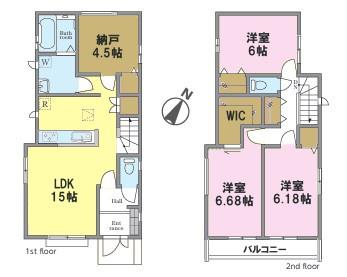 松戸市稔台1丁目　Ｃ号棟　新築戸建